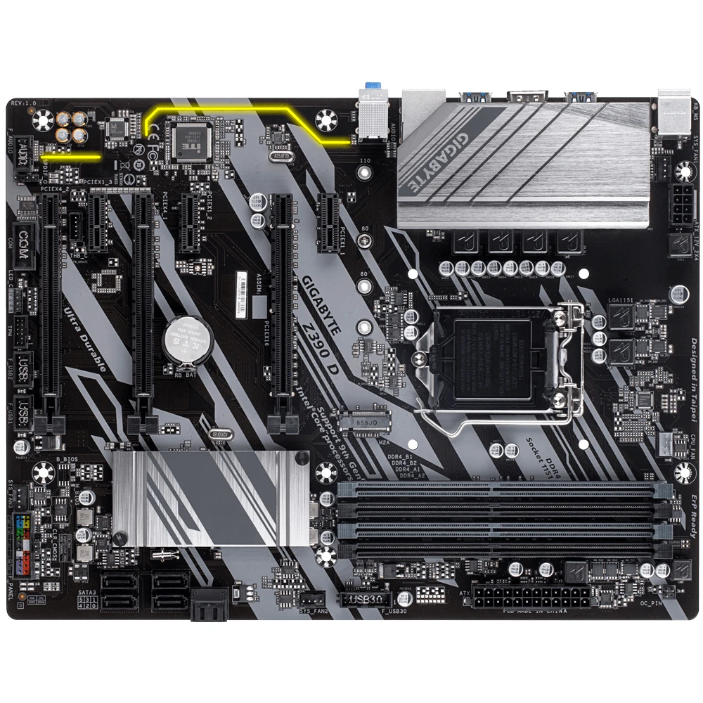 Imagem -04 - Placa-mãe Chipconjunto Intel Z390 Suporta ° e ° Processador Core x Ddr4 Dimm Placa-mãe Usada Hdmi