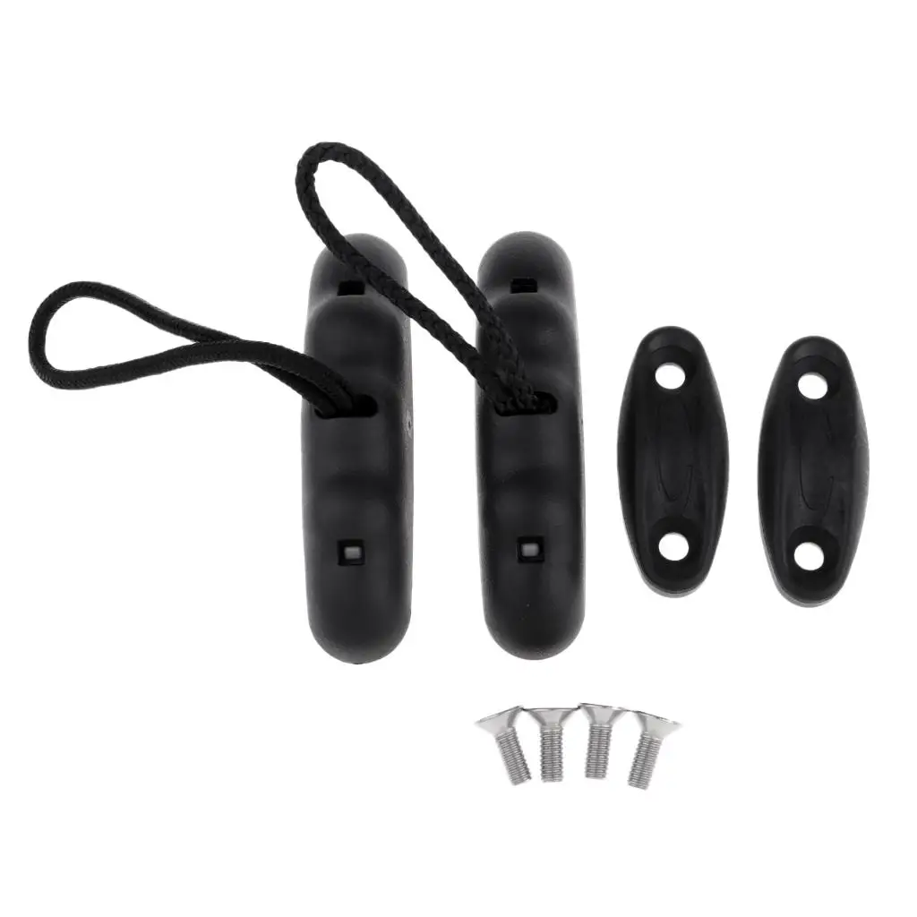 Black Kayak Carry Handle with Mounting Hardware Kayak Accessories for Fishing Raft Canoe Inflatable Boat