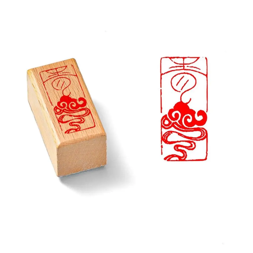 

Self-Inking Vintage Scriptures Stamp Hand Account Engraved Calligraphy Painting Stamps Craft Decor DIY Chinese Calligraphy Stamp