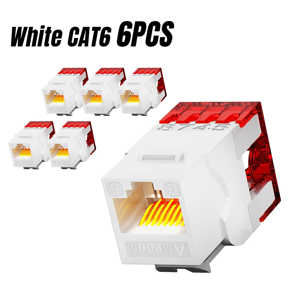 Variant: CAT6 white 6PCS