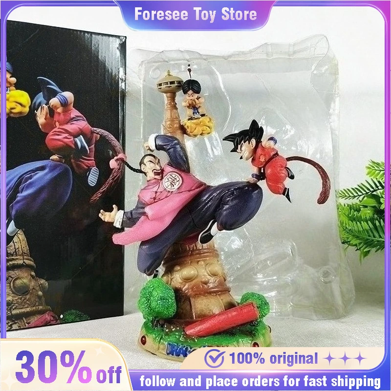 

New 27cm Anime Dragon Ball Figure Son Goku Figures Tao Pai Pai Vs Goku Figurine GK PVC Model Collection Statue Ornament Gift Toy