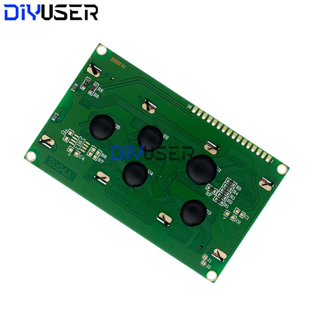 شاشة LCD2004 مقاس 20 × 4، واجهة I2C، إضاءة خلفية زرقاء/أخضر لـ Arduino، STM32، Raspberry Pi، حفظ دبابيس الإدخال/الإخراج الرقمية #5