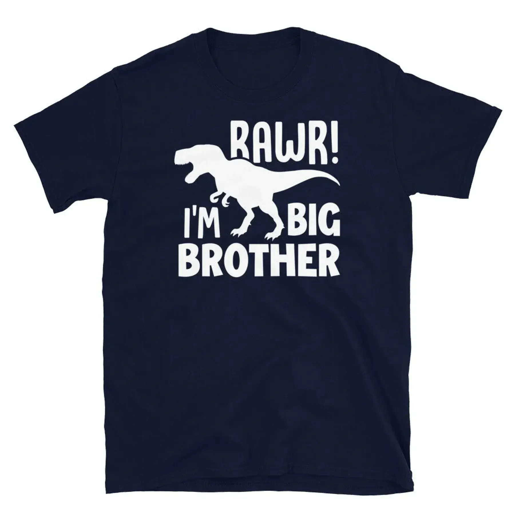 Rawr I m Big Brother Dinosaur Baby Announcement Short Sleeve Unisex T Shirt