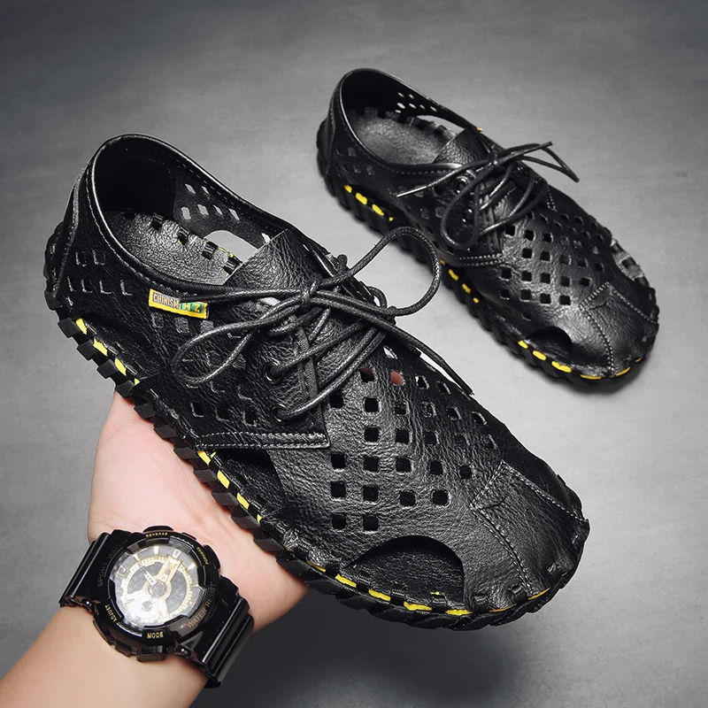 

Summer Men Sandals Fashion Leisure Beach Holiday Sandals for Mens Lightweight Shoes New Outdoor Comfortable Casual Sandalie