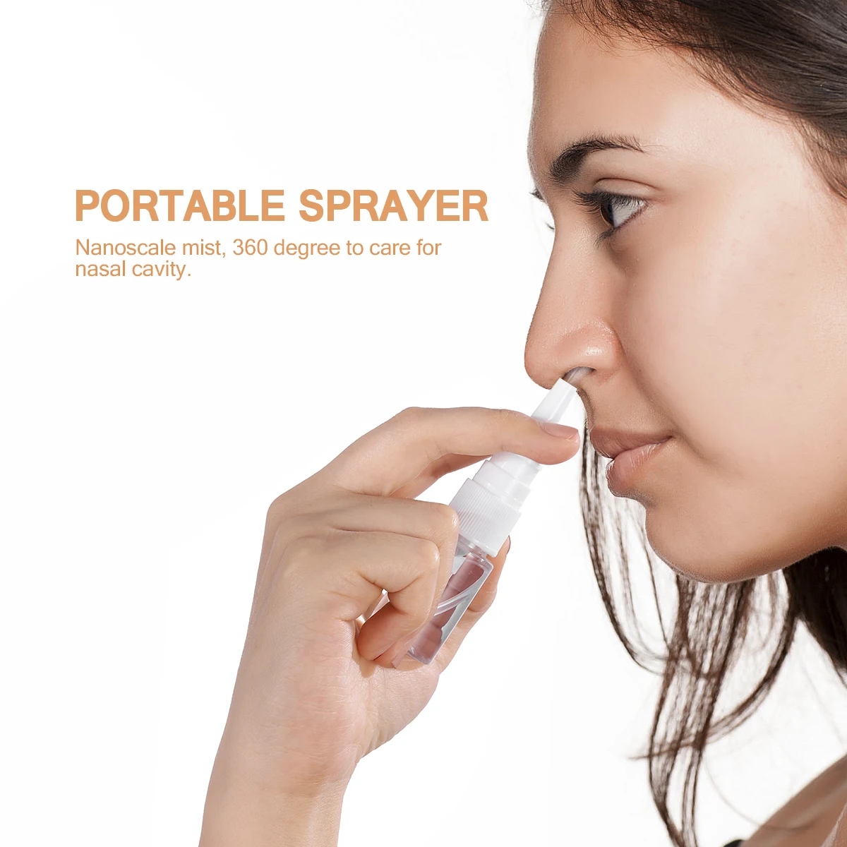 

10pcs 10Ml Nasal Spray Bottle Portable Mini Sprayer Leakproof Travel Nose Care Bottles Sealing Cap Sprayer Container Outdoor Use