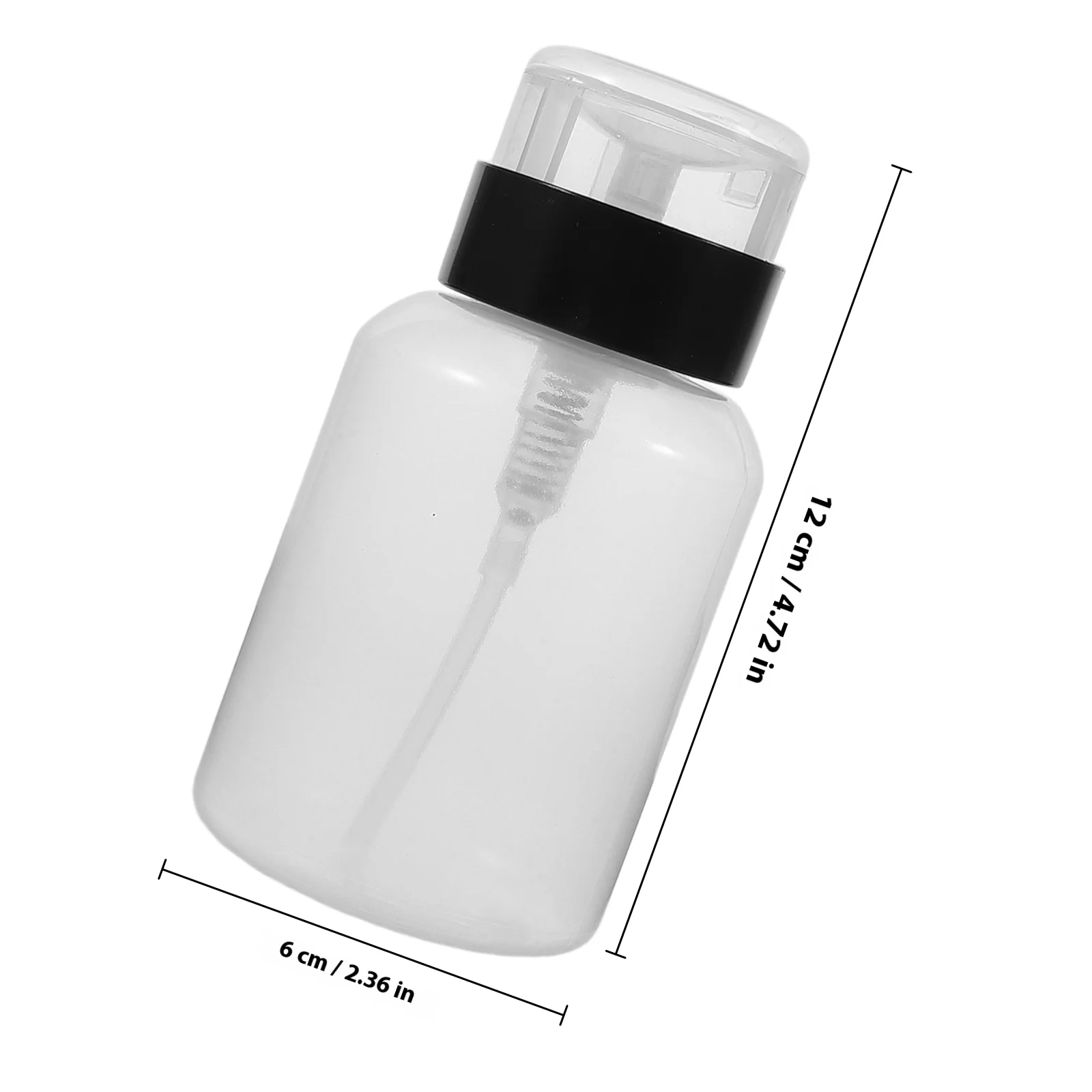 200 مللي البثرة غير الطباعة مزيل طلاء الأظافر مضخة موزع زجاجة قفل آلية صالون المنزل استخدام مضخة مزيل طلاء الأظافر #6