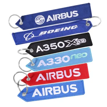 Airbus a380 keytrus שרשרת טבעת מפתח תעופה כפולה a320 עבור רצועת המתנה לתעופה רצועה מתנה אווירית lanyard a350 keychains