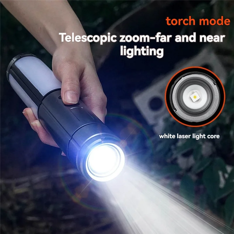 ABNM Многофункциональный светодиодный уличный фонарь для кемпинга, Cmping Light/фонарик 2-в-1, лачный световой столб, подходит для улицы