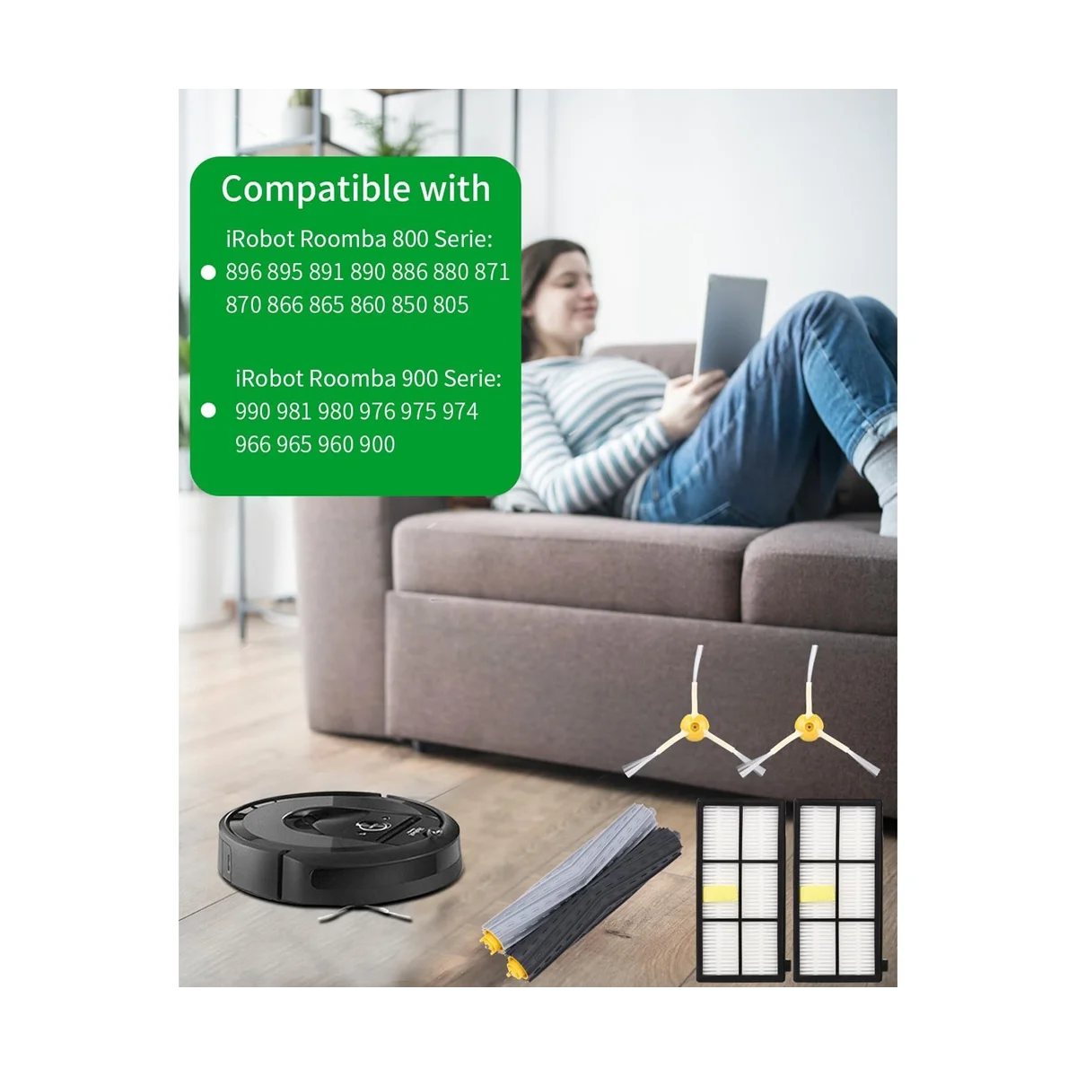 Запасные части для iRobot Roomba Series 800 900, аксессуары для кистей для 866 871 880 890 960 966 971