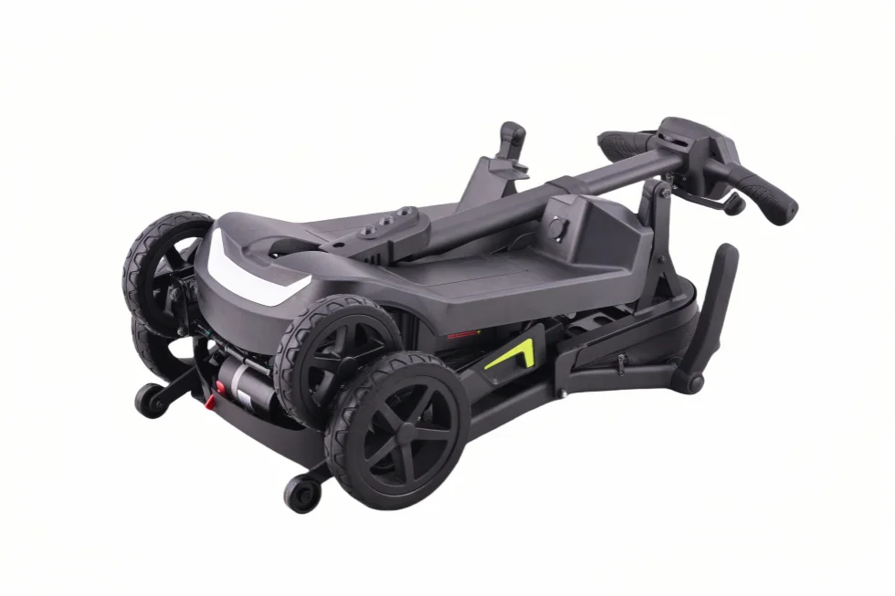 Vierrädriger Elektroroller, Mobilitätsroller für ältere Menschen mit Sitz, 30 km Langstreckenfahrten, Mobilitätsroller für behinderte Menschen