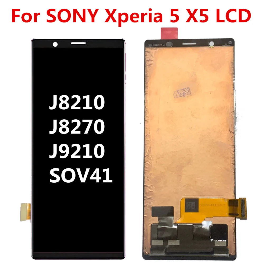 For Sony Xperia 5 LCD Display Touch Screen Digitizer Assembly X5 For Sony X5  J8210 J8270 J9210 Lcd With frame replacement