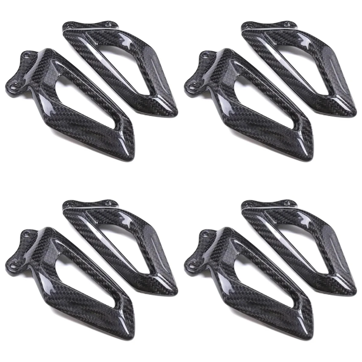 Acessórios Personalizados de Fibra de Carbono para Motocicletas: Placas de Calcanhar, Carenagens, Para-lamas, Protetores de Roda e Protetores de Braço