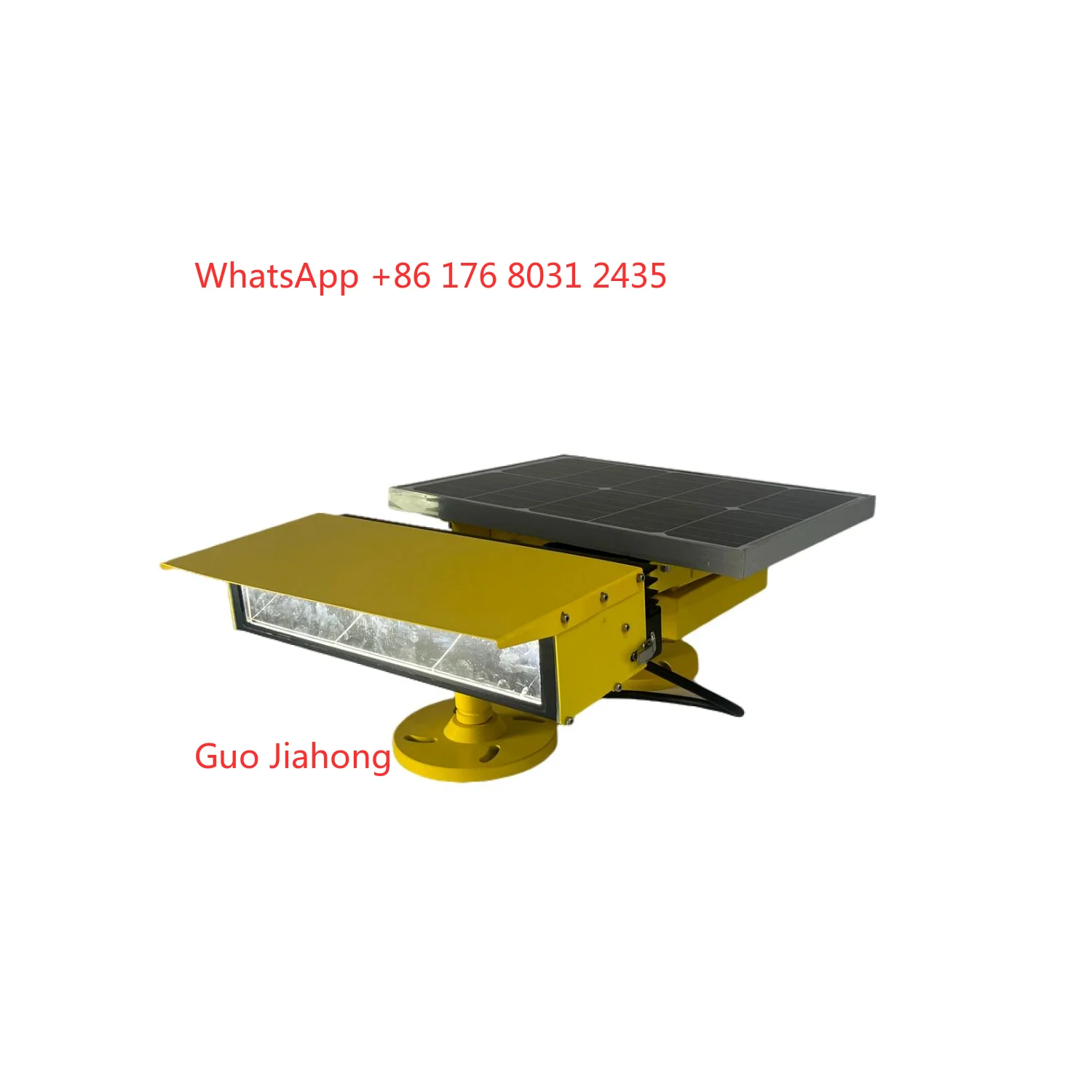 

Radio Controlled Solar Helipad Flood Lighting with Integrated Solar and Battery System Autonomous Operation LED Heliport Light