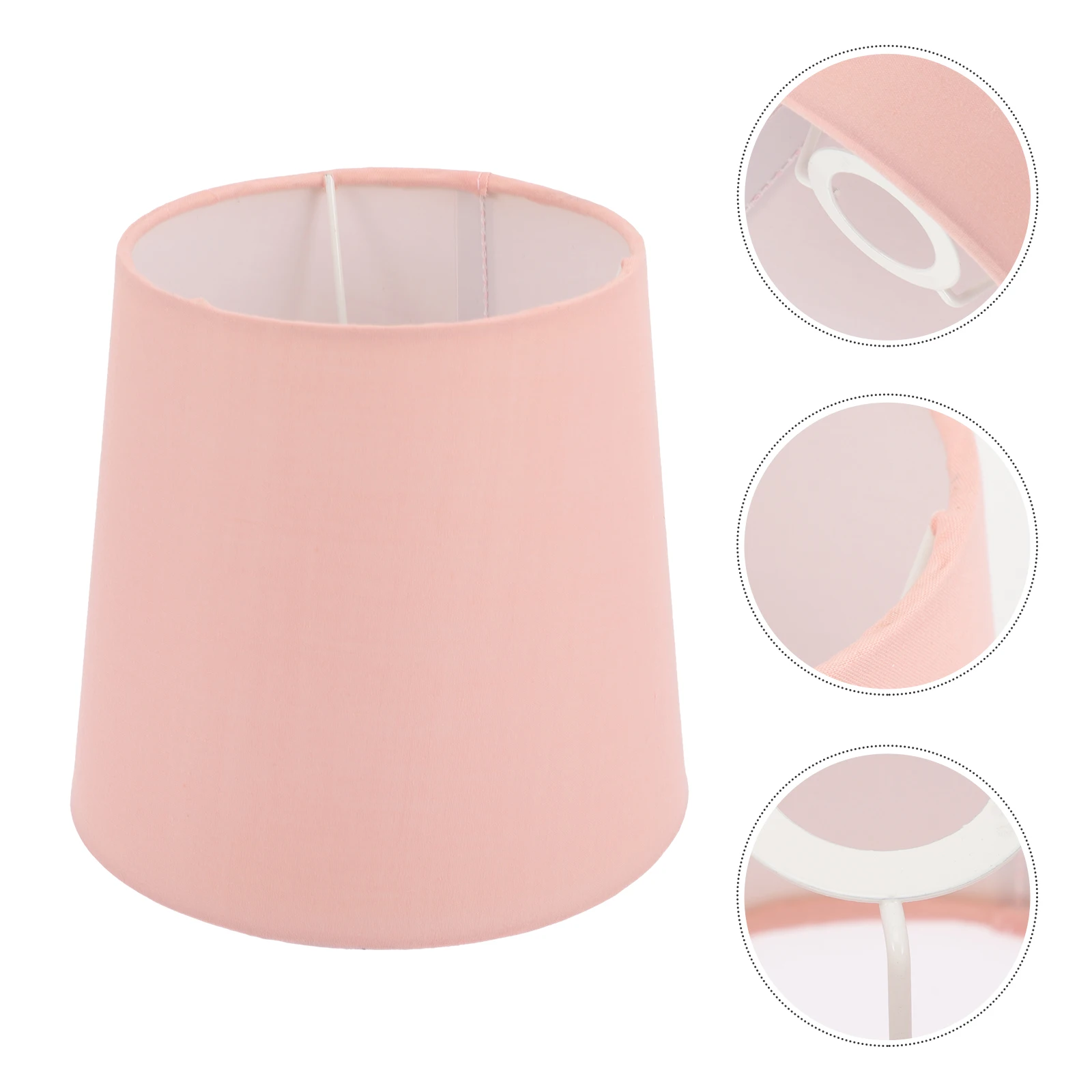 

Modern Cone Shaped Lampshade E14 Yellow Cloth Table Lamp Shade Cover Simple Replacement Bedside Lighting Accessories