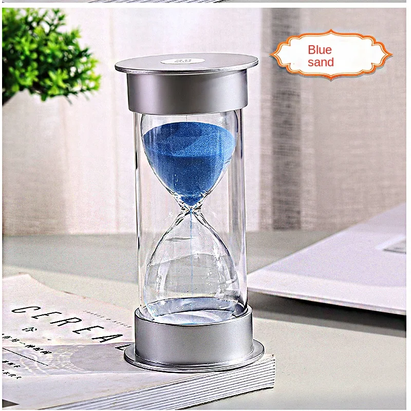 Silver Anti-fall Safety Hourglass Timer 1020/30/60 Minutes Students Timed Girls' Birthday Gifts Hour Glass Sand Timer