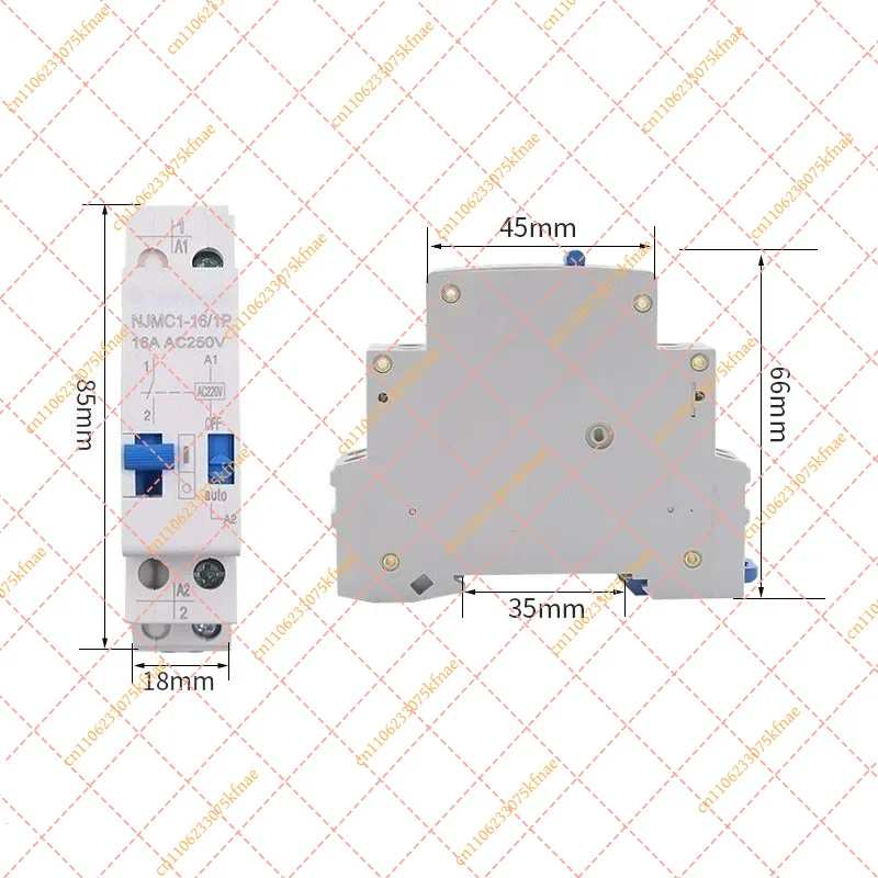for CHNT NJMC1-16 Pulse Impulse Relay 1P 2P 16A DC24V AC220V Latching Relay