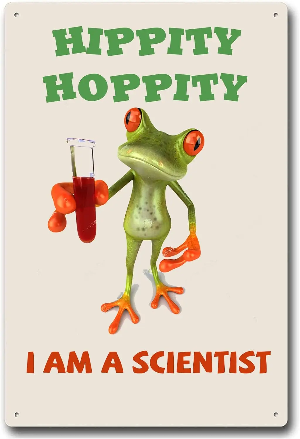 Hippity Hoppity Get Off My Property Funny Frog Tin Signs Vintage Metal Sign I Am A Scientist Posters Plaque Frog Bedroom Door De
