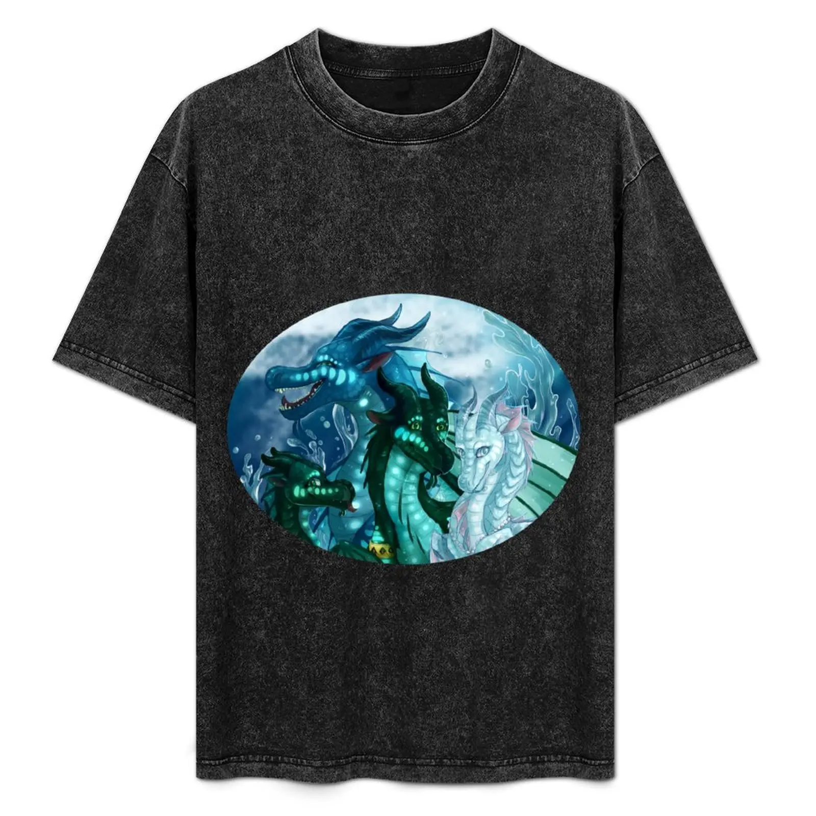 Wings of Fire - Royal SeaWings - Auklet, Tsunami, Turtle, Anemone T-Shirt fashion shirts croswit shirt man funny t shirts men