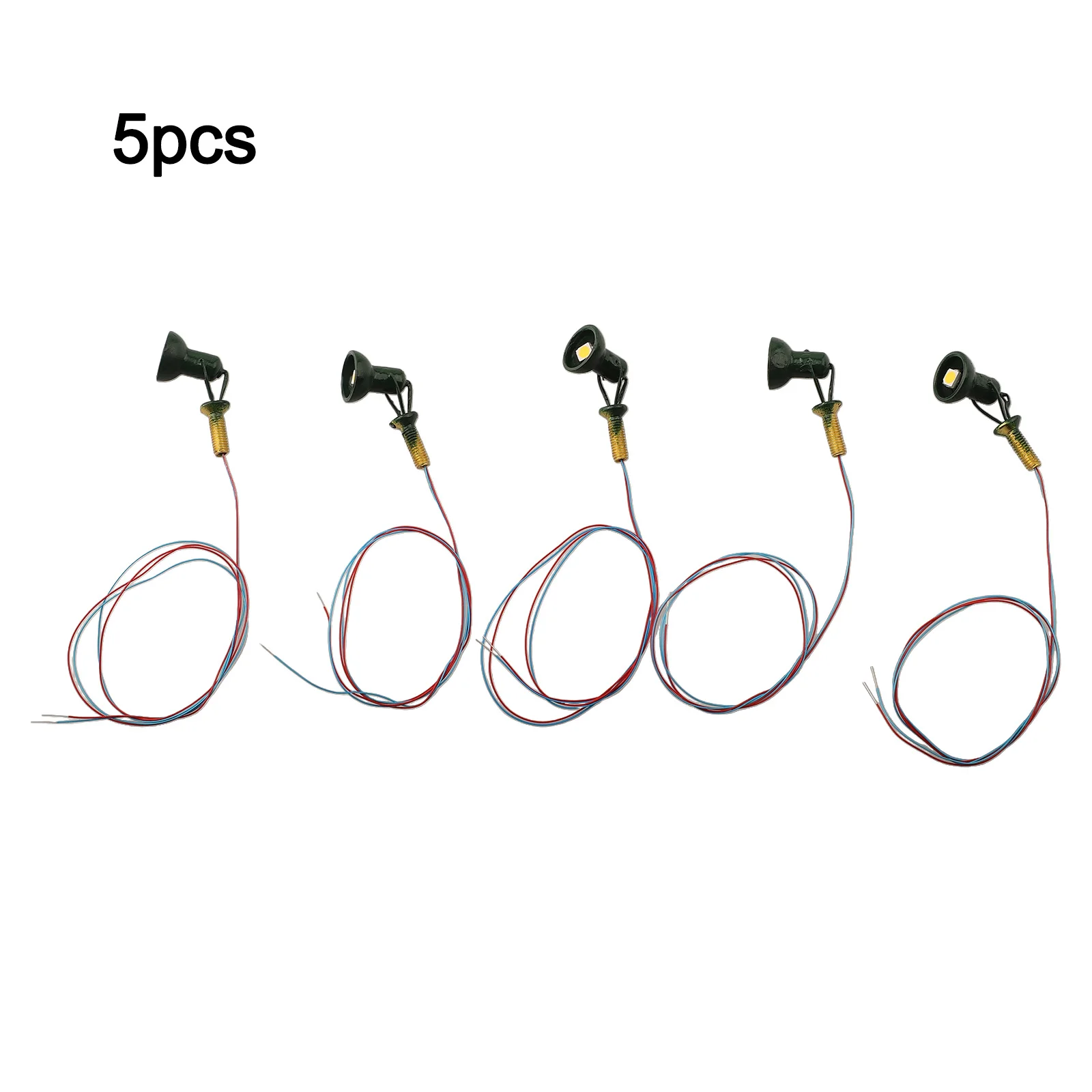 สปอตไลต์สปอตไลท์อุปกรณ์เสริม 5 ชิ้นสีดํา/สีเขียวรุ่นแทนที่ด้วยเสาทองเหลืองตกแต่งอาคารไฟน้ําท่วม