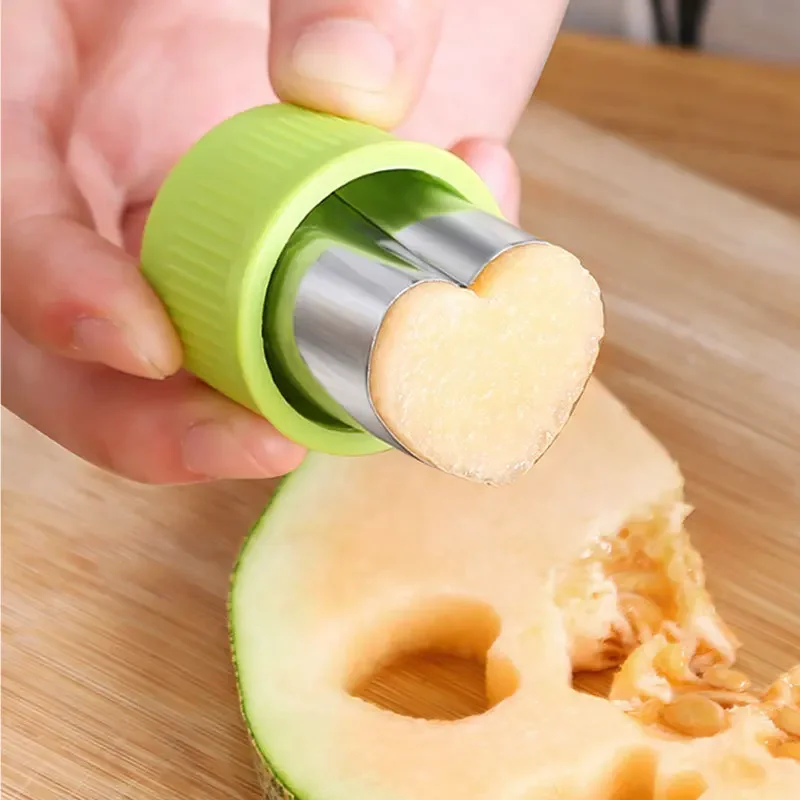 Vegetable Cutter Plastic Handle Biscuit Cutter Sandwich Cutter Stainless Steel Fruit Cutting Die Kitchen Gadgets