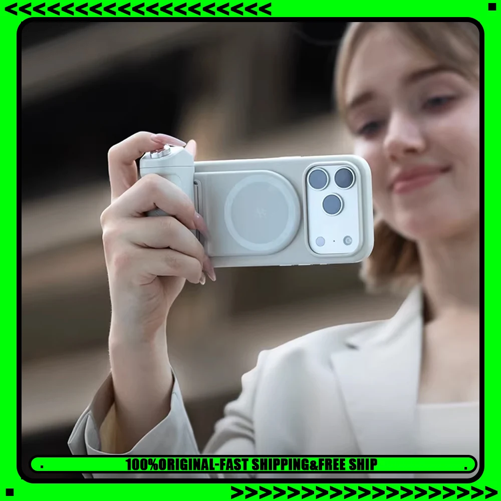 

PGYTECH MagCam 2 Phone Grip 3-in-1 Modular Kit Bluetooth Remote & Charging Handle & MagSafe Magnetic Wireless Charging Stand