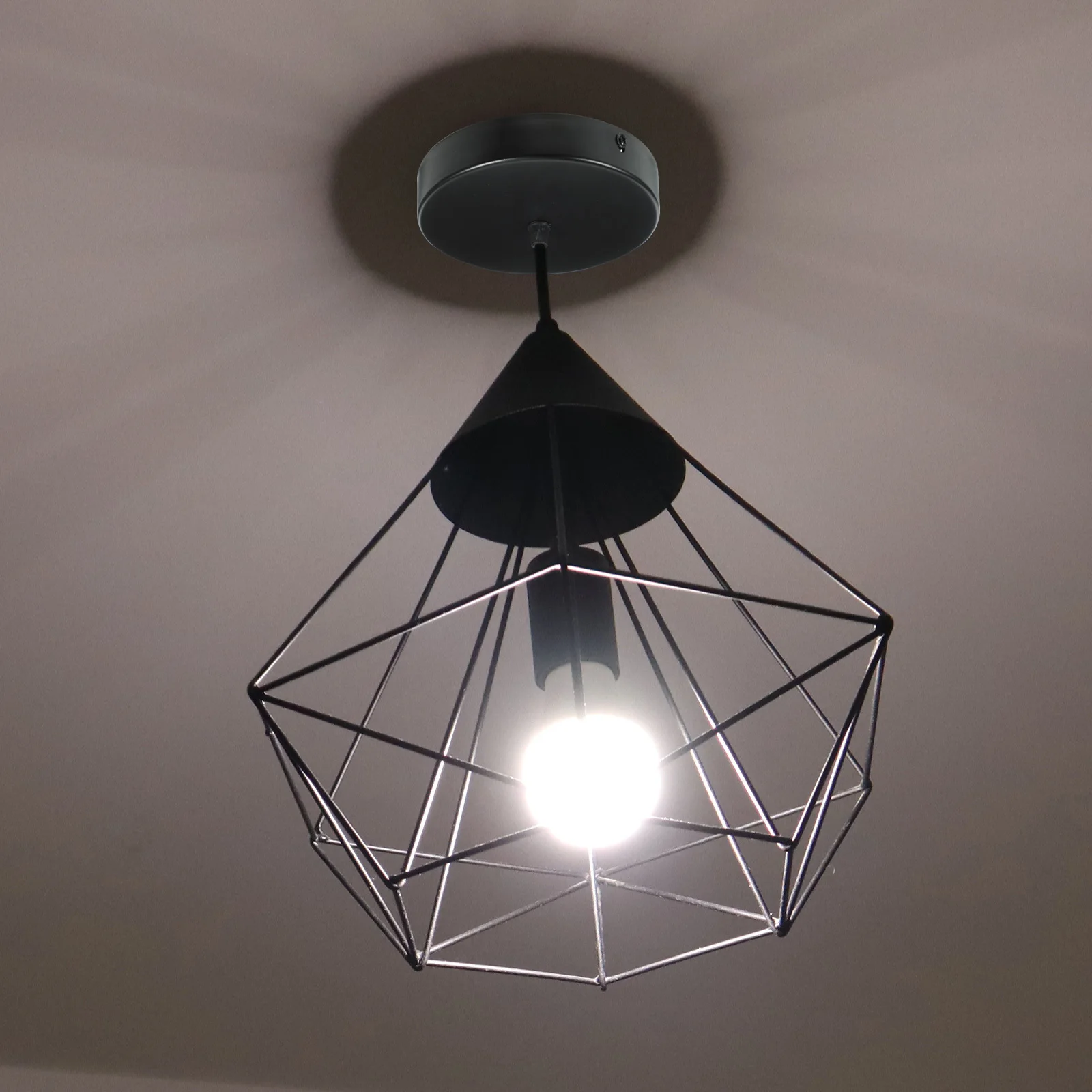 

Round Iron Canopy Ceiling Cover Plate Color Chandelier Canopy Plate Easy Install for Home Restaurant Lights Ceiling