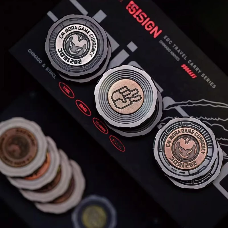 ChimagoEDC Rots-papier-schaar Munt Beslissing Rots-papier-schaar Gameplay Mechanisch Metaal Decompressie Desktop Speelgoed