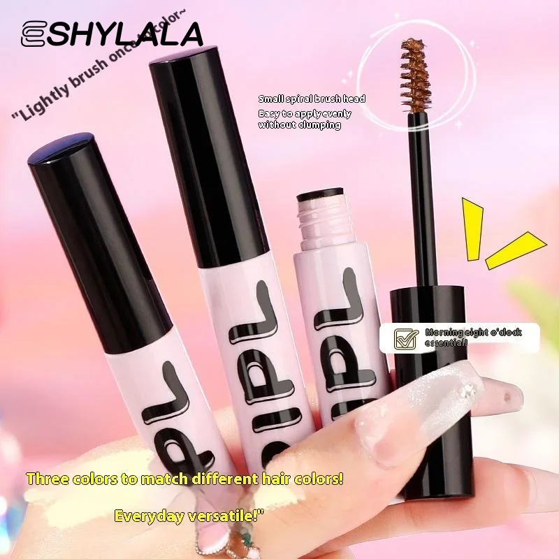 Fiber Brow Mascara Dauerhafte natürliche Augenbrauen-Färbecreme, vegane Formel, Wachstumsverdickung, Augenbrauen-Styling-Creme, Augenbrauenverstärker