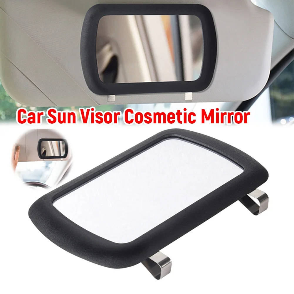 Car Sun Visor Cosmetic Mirror Portable Auto Interior Make Up Mirror Sun-Shading Cosmetic Mirror Car Sun Visor Decorative Mirror