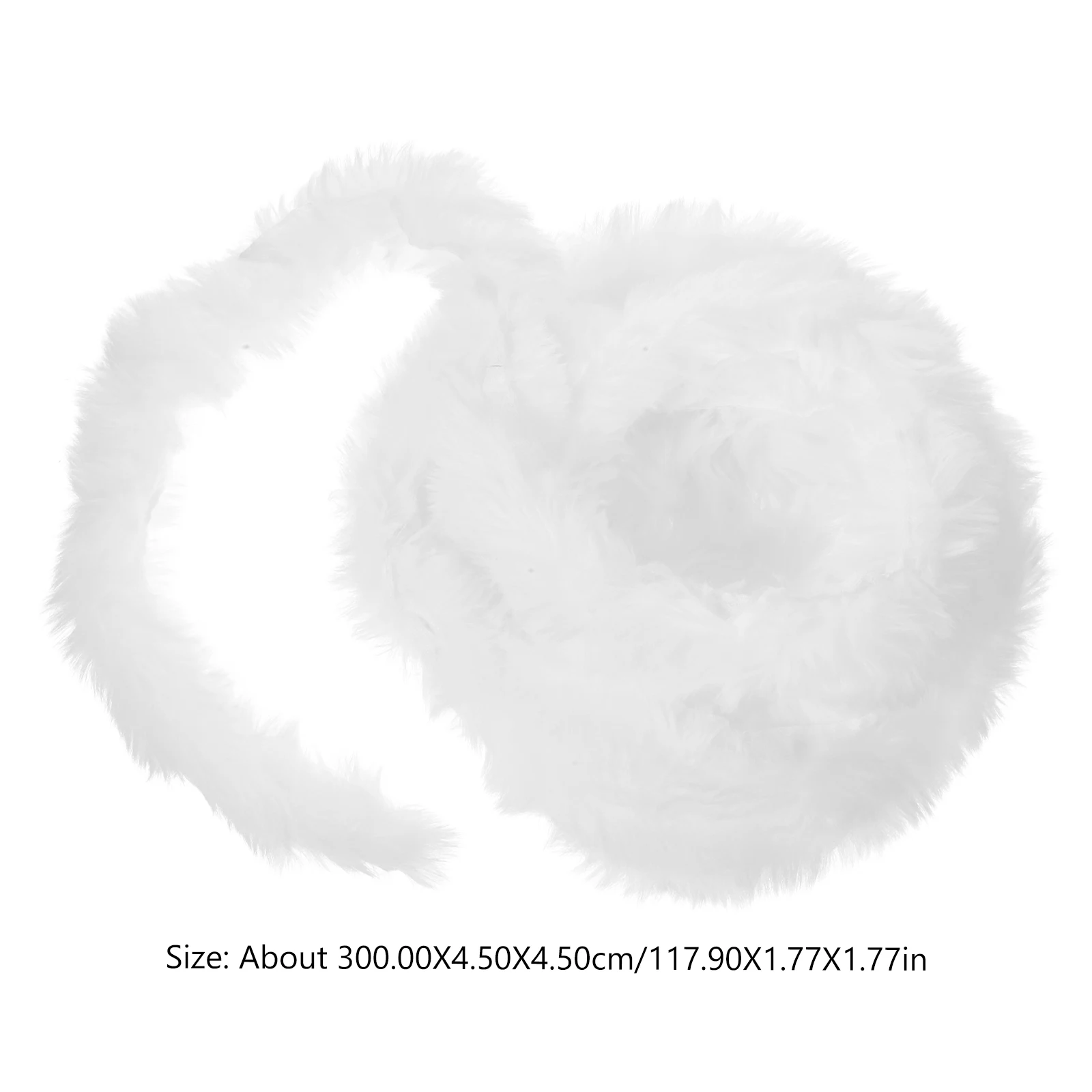 Christmas White Faux Fur Ribbon Trim Fabric Roll For Xmas Tree Decor Imitation Fur Rabbit Fur Strip Fur Cloak Hat Strip