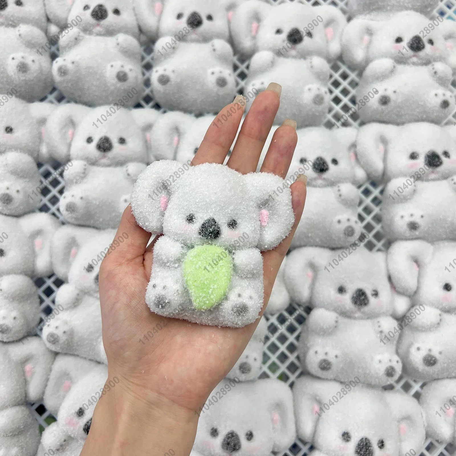 Koala taba mole artesanal silicone em pó coala bonito animal squeeze brinquedo mochi aliviar o estresse mão relaxar presente brinquedo