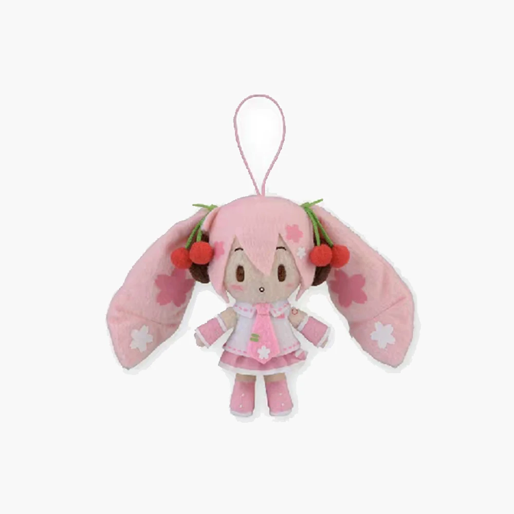 ตุ๊กตาฮัตสึเนะ มิคุ ลายดอกซากุระ ฟูฟู ของแท้ มีสินค้าในสต็อก ขนาด 14 ซม. ของตกแต่งกระเป๋าเป้เด็ก ของขวัญการ์ตูน