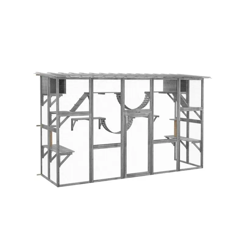Outdoor Cat Enclosure for Safe Play - Large, Portable, Waterproof, Anti-UV, Easy Assembly