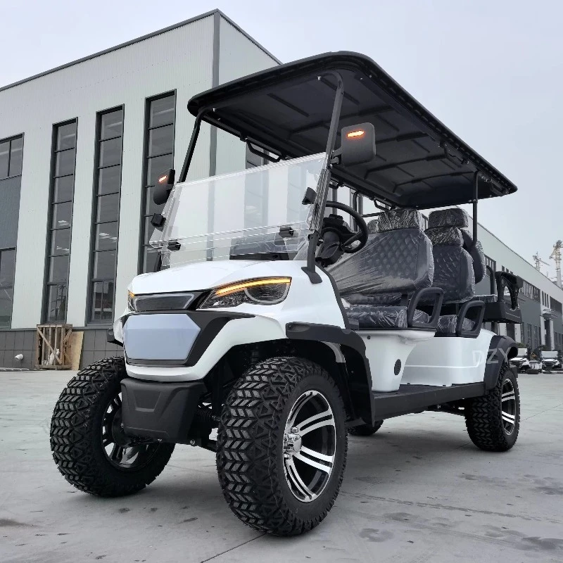 48/60/72V Lithium Battery Solar Panels 6 Seater 7.5kw Offroad Electric Golf Cart Solar Panel Power Generation Golf Buggy