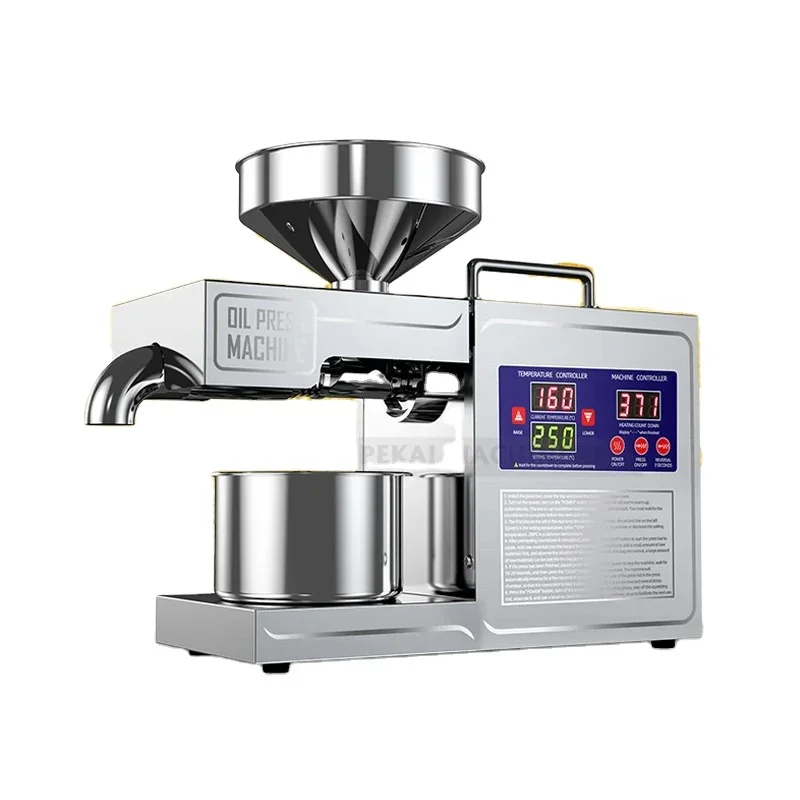 220V/110V B03S Oil Press Machine 1500W Electric Oil Extractor Machine Stainless Steel Oil Presser with High Pressing Speed