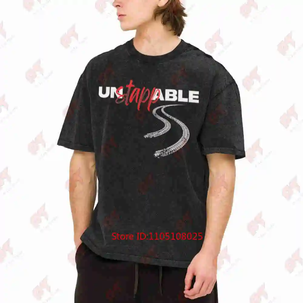 Un Stapp Able Max Fan Racing Resilience Vintage Washed Tee Pure Cotton T-Shirt
