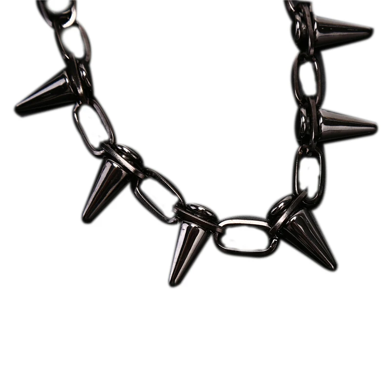 Punk Goth Handmade Rivets Chokers Necklace Spike Rivet Necklace Rock Gothic Chokers 1PC