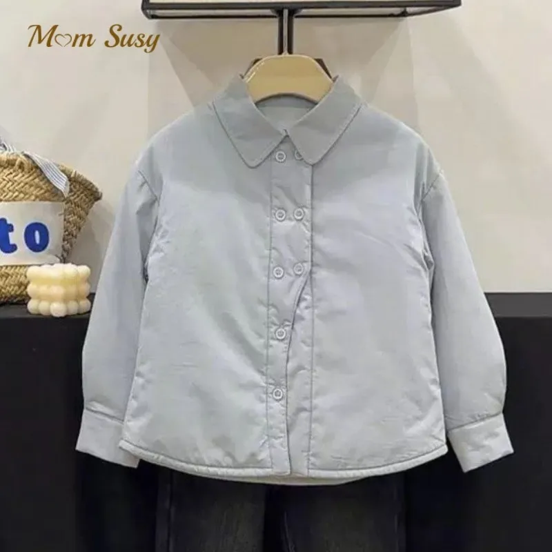 

Baby Girl Boy Cotton Padded Jacket Winter Spring Autumn Infant Toddler Teens Child Shirt Style Coat Outwear Baby Clothes 1-12Y