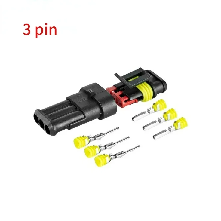 5/10 Kits 1/2/3/4/5/6 Pin Super Sealed Waterproof Wire Connector Plug Car Battery Waterproof Connector Plug-in