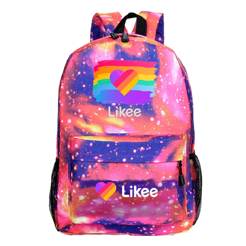 

Likee Schoolbag Backpack for Student Bookbag LIKEE Video 1 App Laptop Backpack School Bags for Teenage Girls Travel Fashion