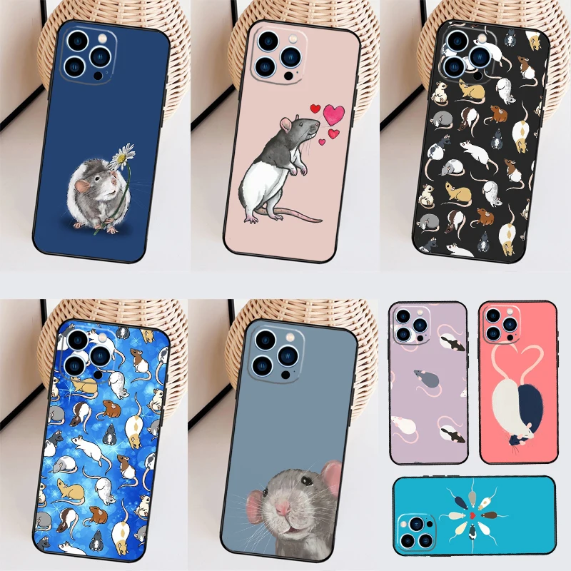 Mouse Rat Case For Samsung Galaxy M53 M33 M13 M12 M32 M52 M06 M16 M36 M56 M15 M55 M31 M14 M35 M34 M54