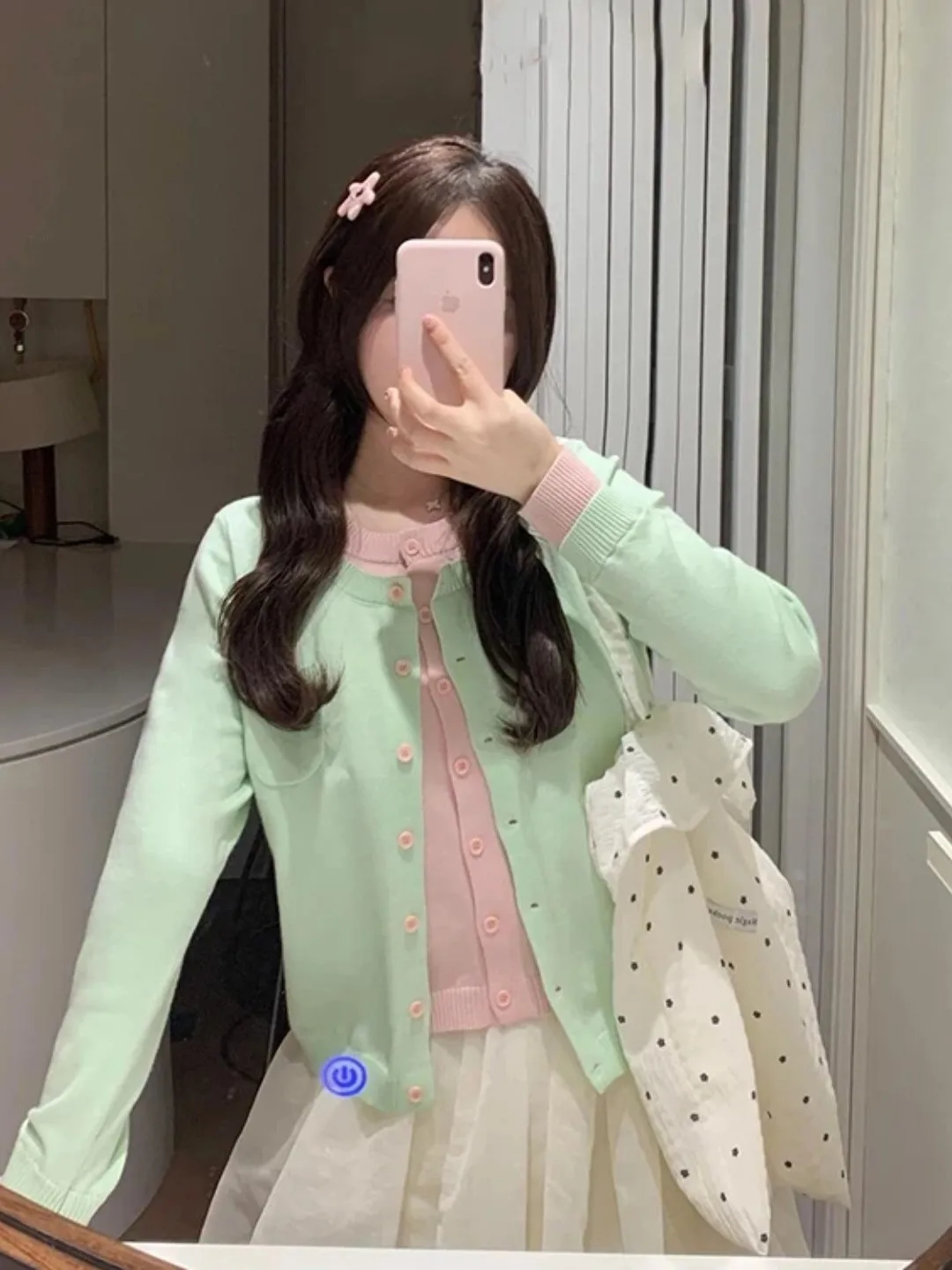 Spring Autumn 2026 plus Size Women's Knitted Open Cardigan Sweater Patchwork Fake Two-Piece Anti-Aging Stylish Top for Fat MM