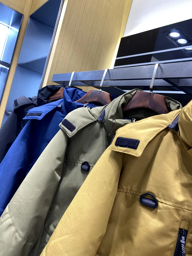 الشمال الراقية الرجال المحملة نسيج مقاوم للرياح الدافئة القطن Jaet شتاء جديد Faionable الشباب فضفاضة تناسب سستة الديكور