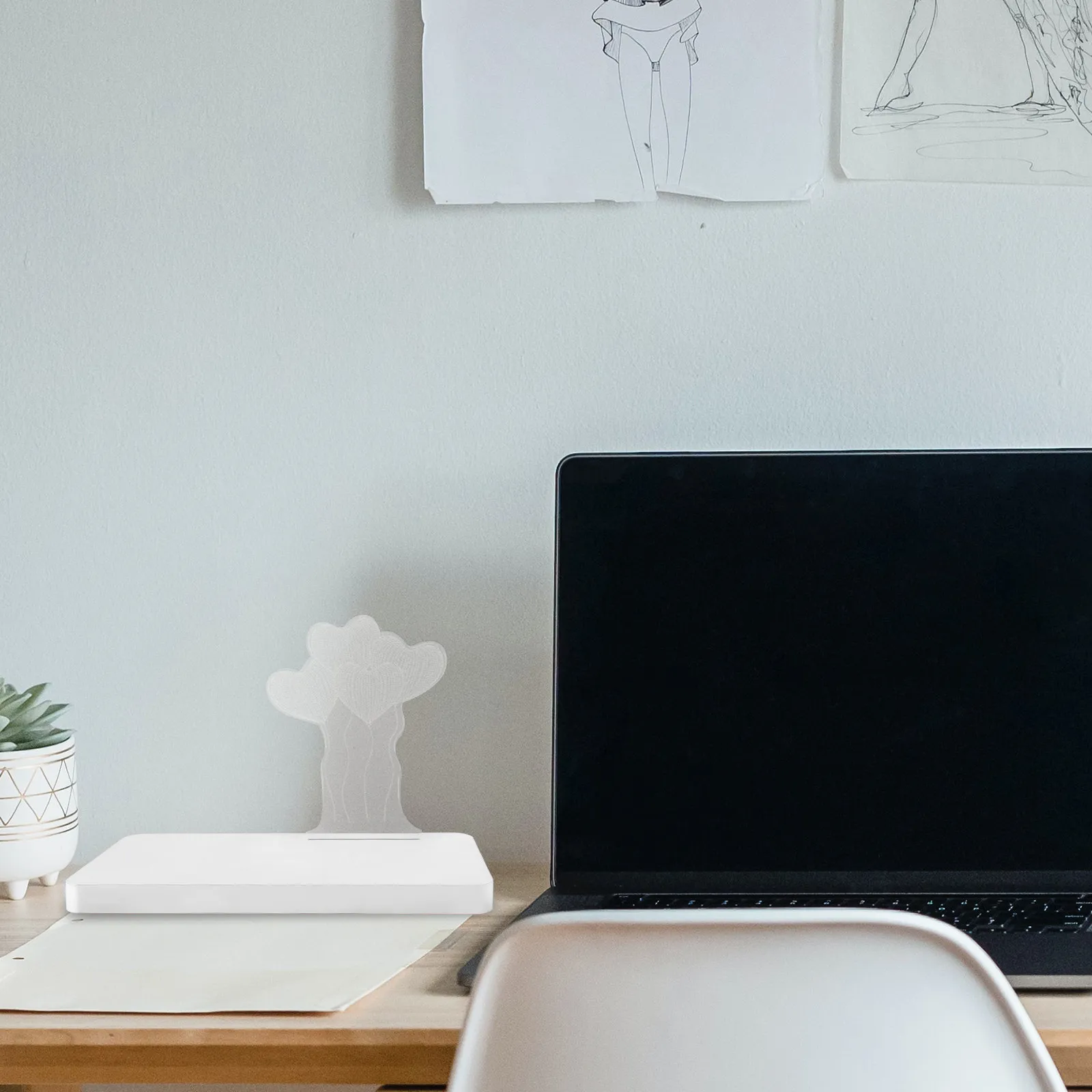 

Светодиодный ночник в форме сердца с основанием из натурального дерева, USB-питание, настольная лампа для спальни, многоразовый, безопасный, декоративный светильник для кафе