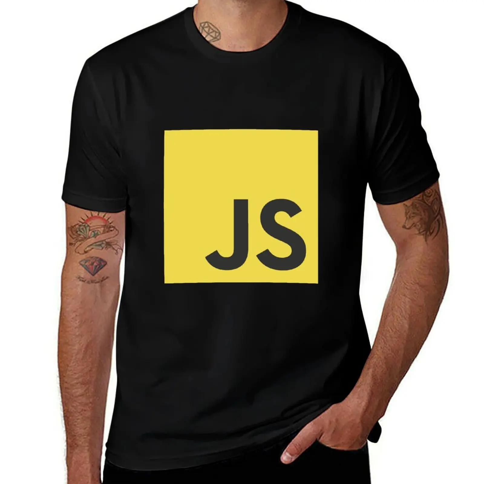 JavaScript Logo T-Shirt t shirts for man graphic funny T-Shirt