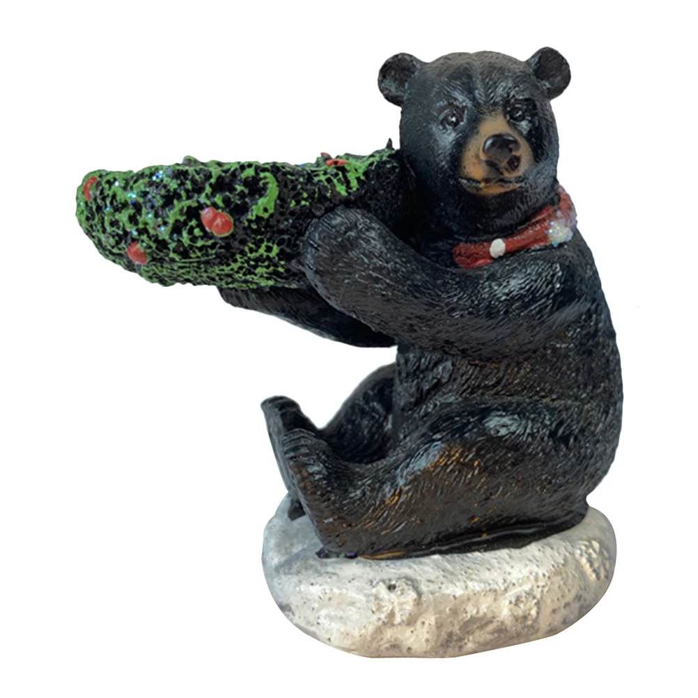 

Bear Holder Black Elegant Romantic Decor for Wedding Banquet Home Tea Light Pillar Holders Table Centerpiece