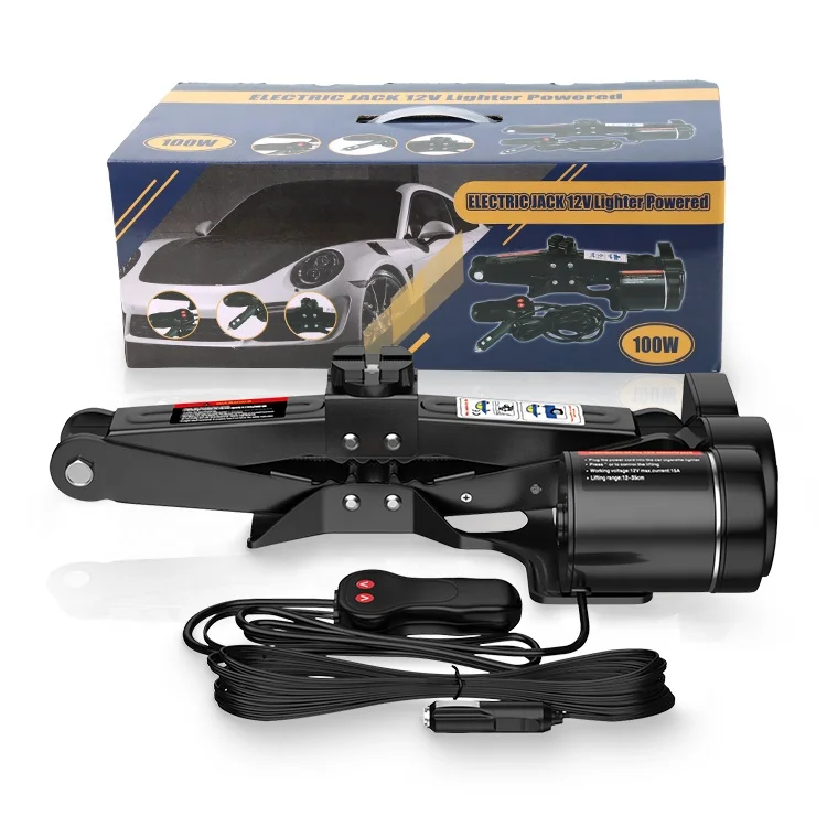 DC 12 v Electric Scissor Car Jack 2T Lifting Jack