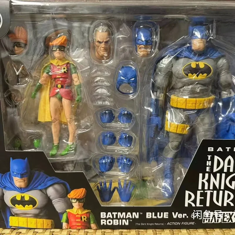 Original  Medicom Mafex 139 Batman Blue Ver Robin The Dark Knight Returns Anime Action Figure Boxed Model Toy Kids Gift