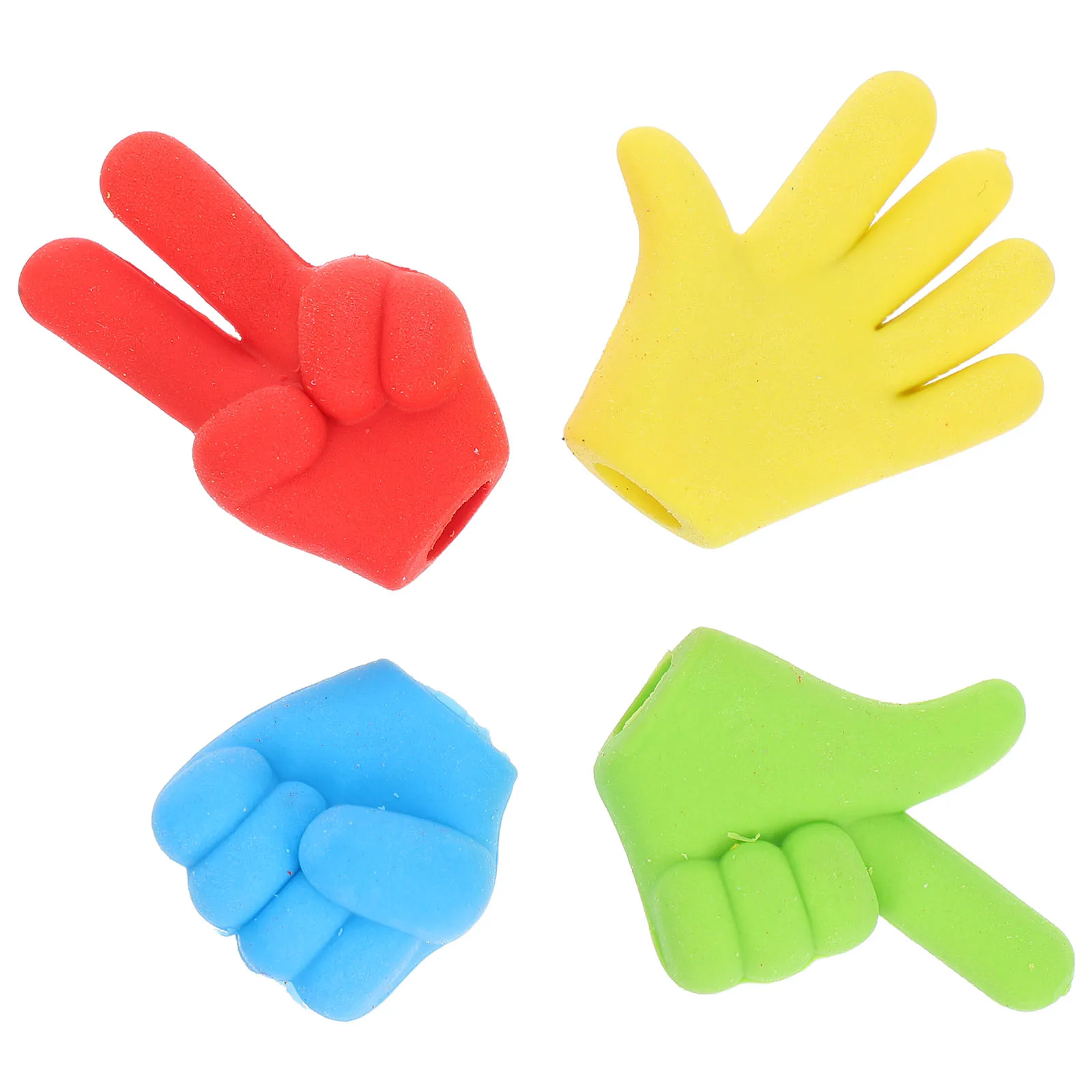 4 pezzi di forbici di pietra gomma di stoffa materiale scolastico cancelleria estetica Kawaii forniture carine per ragazze bambini cibo creativo per bambini