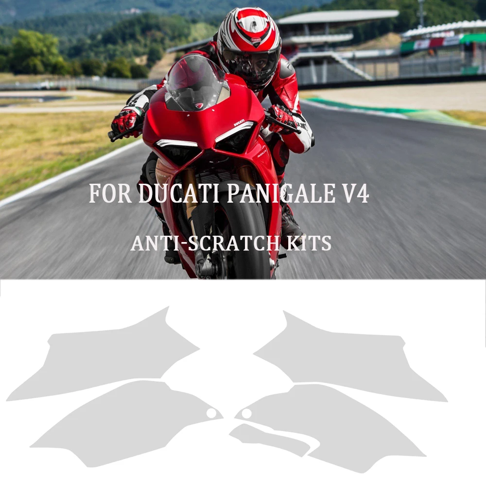 Novo panigale v4 ppf conjunto anti-risco pintura corporal carenagem proteção adesivo kits 2025 para ducati panigale v4 capas de carro invisíveis